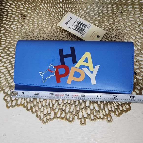 RADLEY LONDON BLUE LEATHER WALLET NWT - Picture 12 of 13